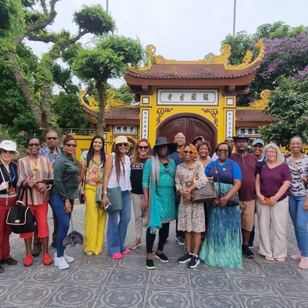 Metta Voyage group at Tran Quoc Pagoda, Hanoi