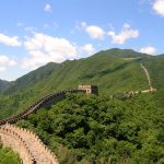 Ein Abschnitt der Chinesischen Mauer in der Nähe von Peking