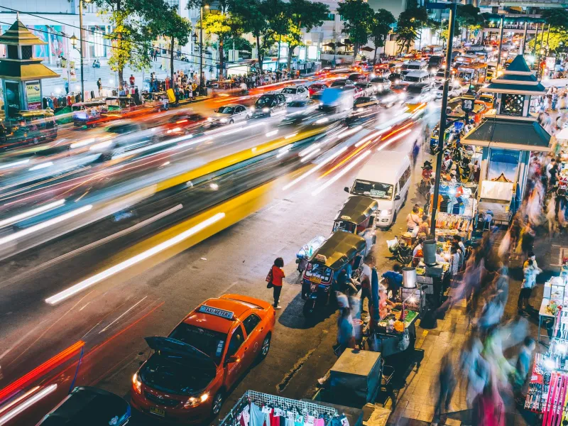 street time lapse photography