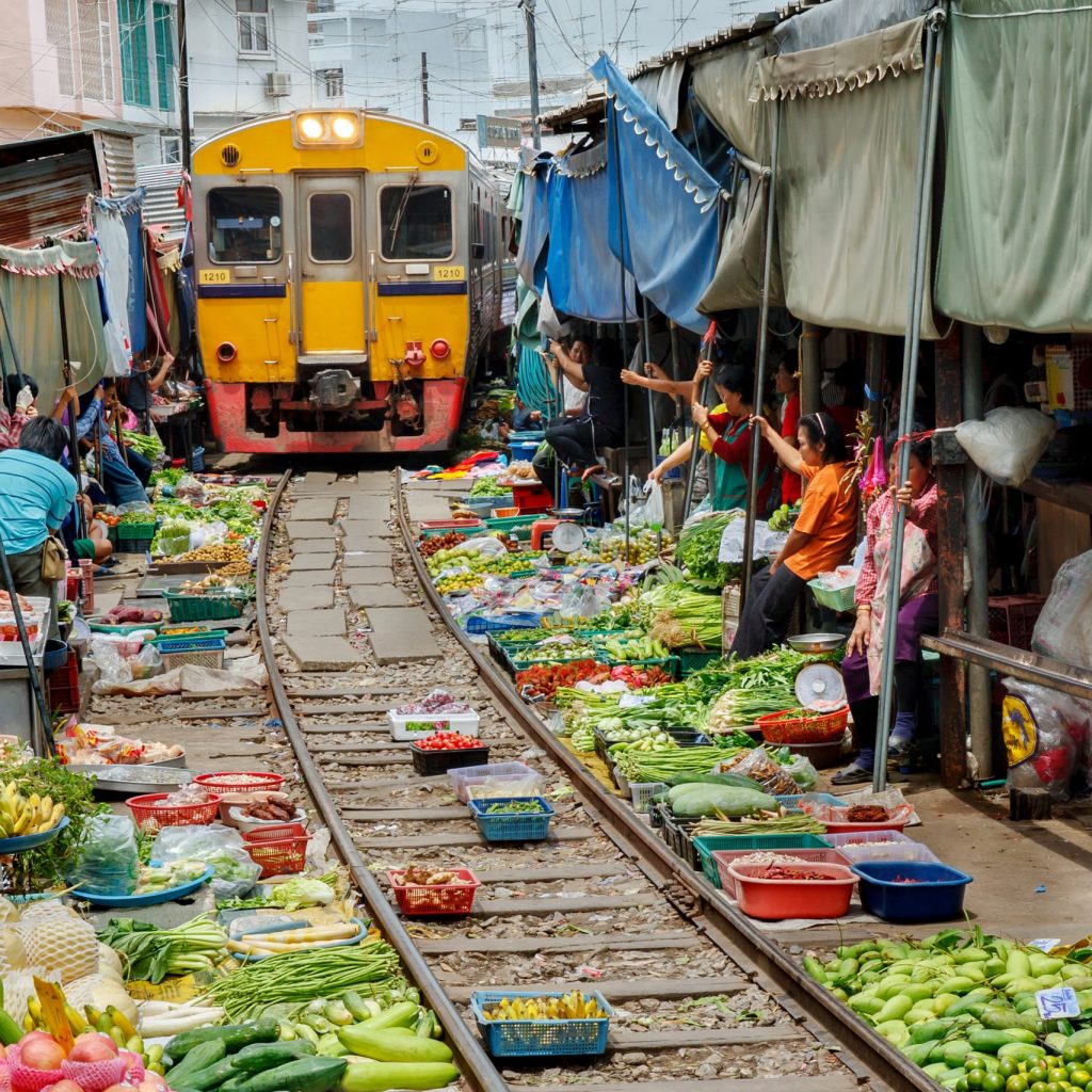 Train market Bangkok