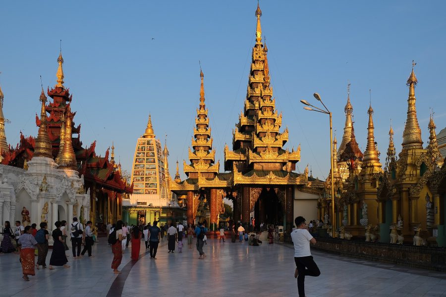 Shwedagon Pagoda in Yangon, Myanmar