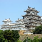 Il mastio bianco del castello di Himeji, nella prefettura di Hyogo, Giappone