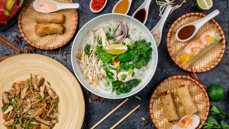 enjoy vietnamese food with family