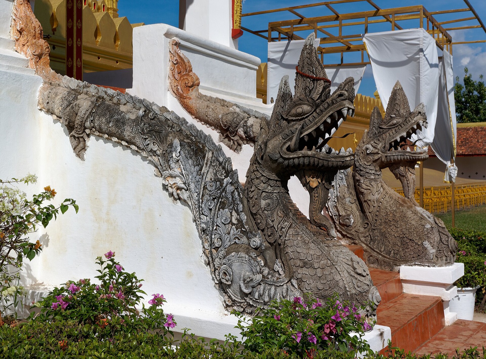 Pha That Luang, em Vientiane, no Laos