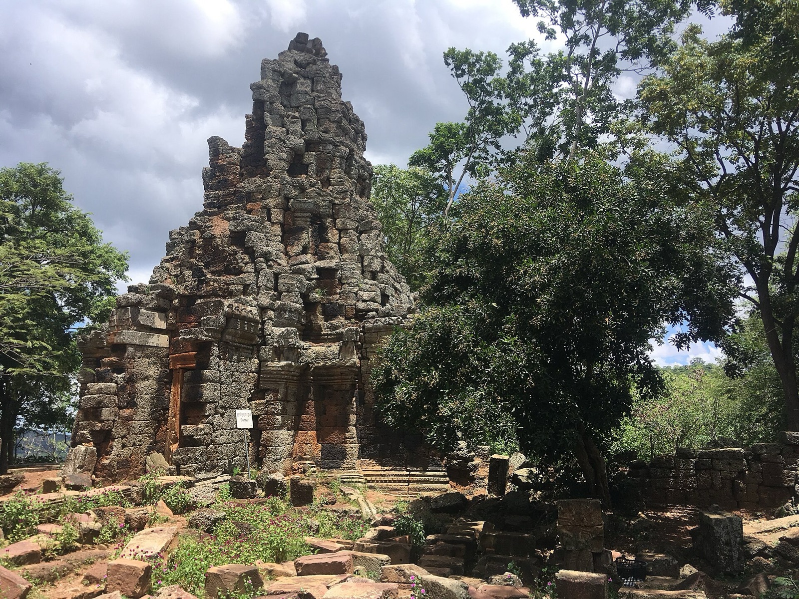 The hilltop temple of Phnom Banan near Battambang, Cambodia