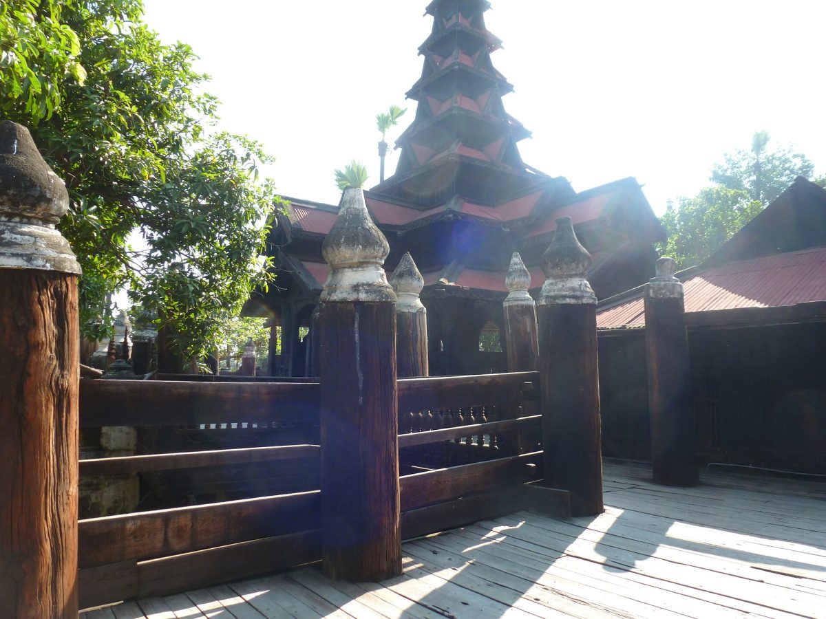 Teak Bagaya Monastery at Inwa (Ava)