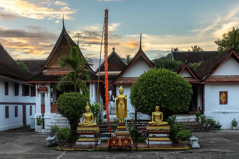 Chegada a Luang Prabang e boas-vindas com a cerimônia Baci
