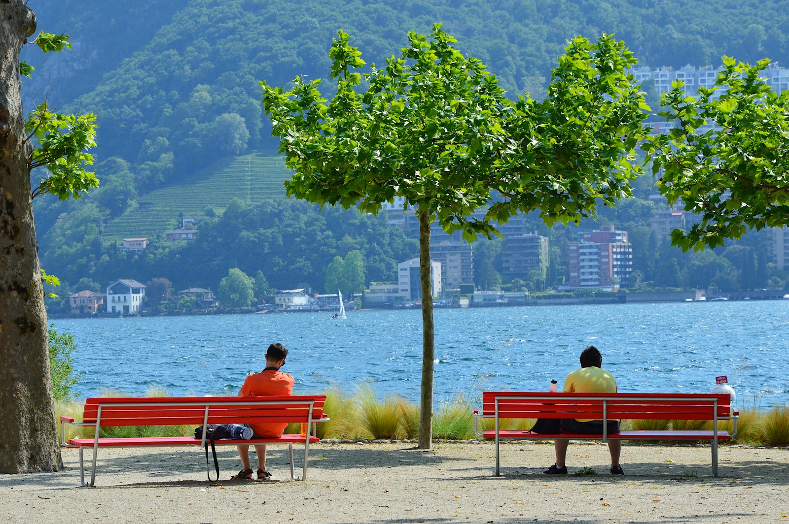 Il lungolago di Lugano, Canton Ticino