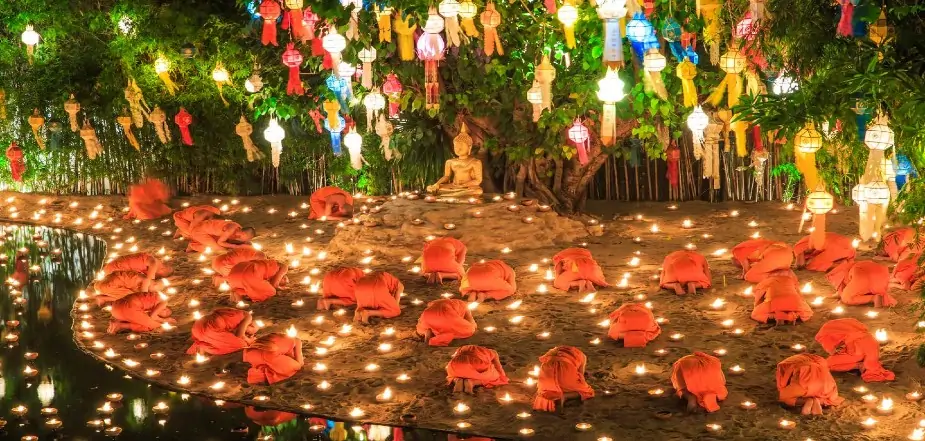 Wat-Phan-Tao-Lantern-Festival